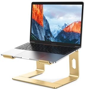 Aluminum Laptop Stand, Ergonomic Detachable Computer Stand, Notebook Riser, Laptop Mount Compatible with Air, Pro, Dell, HP, Lenovo More 10-15.6" Laptops