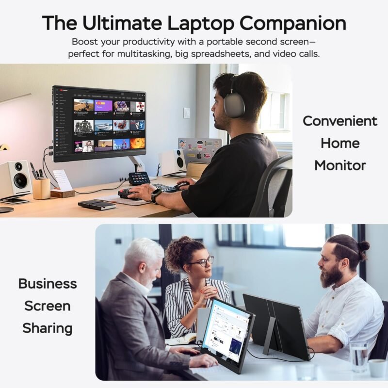 Version 1.0.0 15.6" FHD Portable Monitor – USB-C & HDMI