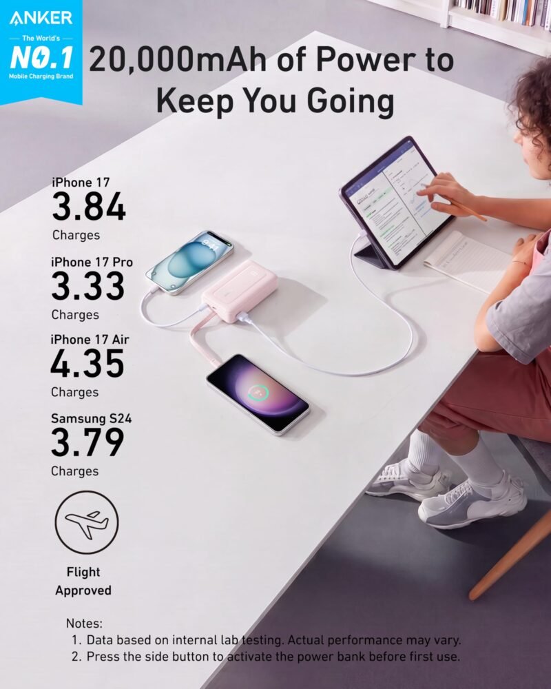 10,000mAh 30W USB-C Power Bank