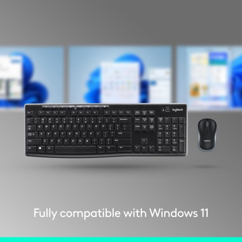 Full Size Wireless Keyboard and Mouse Combo