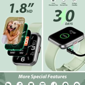 1.8" Bluetooth Smart Watch – IP68
