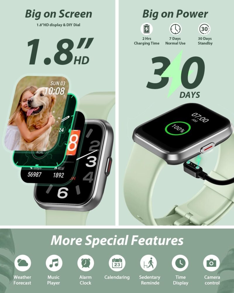 1.8" Bluetooth Smart Watch – IP68