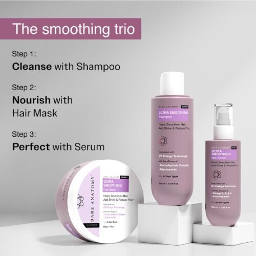 3873a9477cc049baa2006f9748922d0a~tplv-fhlh96nyum-resize-jpeg_800_800 Limited-time discount |35%OFF Now Bare Anatomy Ultra Smoothing Hair Trio – Shampoo, Mask & Serum