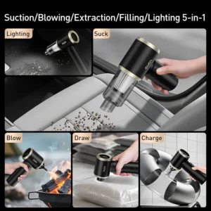 ItuItutn Y8plus 5in1 Handheld Wireless Car Vacuum Cleaner
