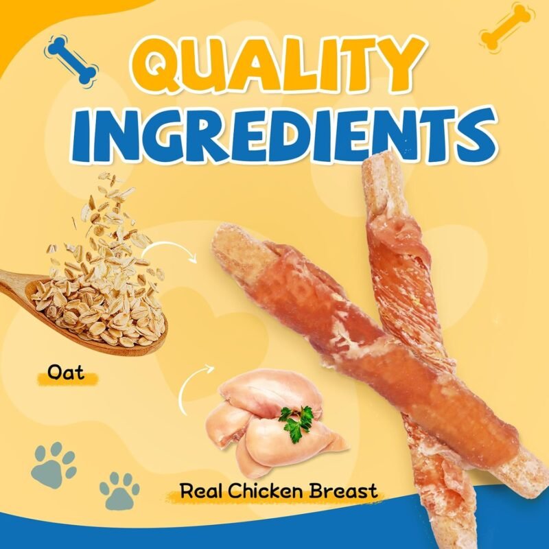 Limited-time discount |35%OFF Now  Gazien dog snacks, chicken wrapped oat cookie sticks