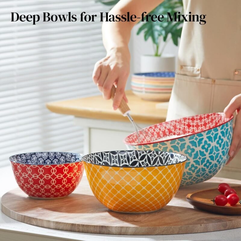 Limited-time discount (-35%) A set of three ceramic mixing bowls