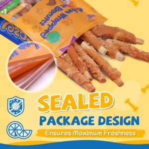 Limited-time discount |35%OFF Now  Gazien dog snacks, chicken wrapped oat cookie sticks