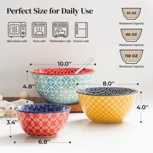 Limited-time discount (-35%) A set of three ceramic mixing bowls