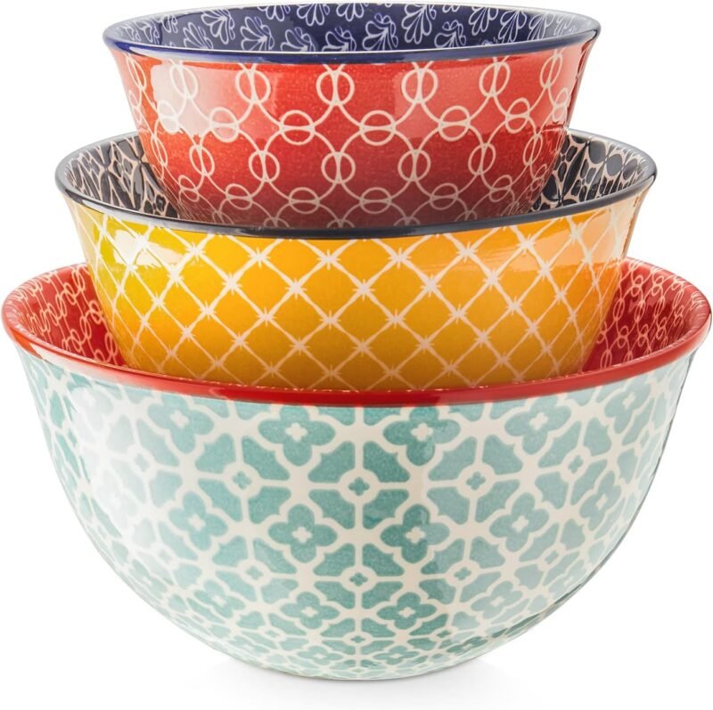 Limited-time discount (-35%) A set of three ceramic mixing bowls