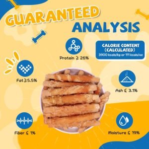 Limited-time discount |35%OFF Now  Gazien dog snacks, chicken wrapped oat cookie sticks