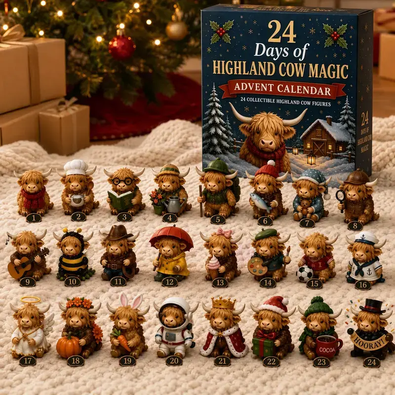 973bccf11d834affb4fbdc506bd9a3a6~tplv-fhlh96nyum-crop-webp_800_800 24 Days of Highland Cow Magic Advent Calendar