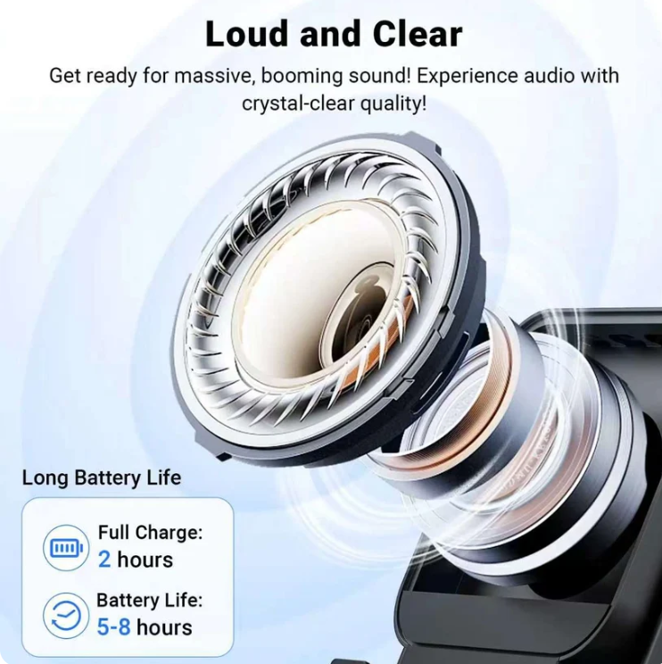 5-in-1 Induction Speaker Stand with RGB Lights & Bluetooth